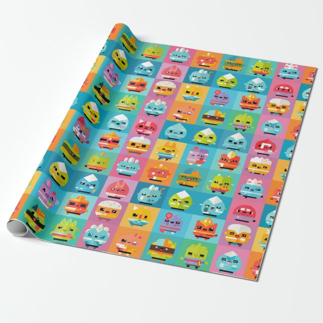 Gotas de goma - Papel de moldagem de presente de N (Desenrolado)