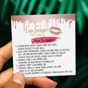 Gotejamento Dourado cor-de-rosa de Lipsense como