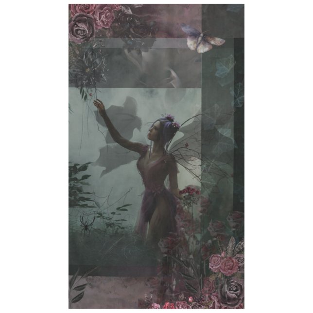 "Gothic Fairy" Toalha de Algodão para Mesa (Frente)