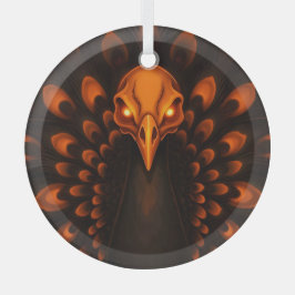 Gothic Halloween Peacock Skull