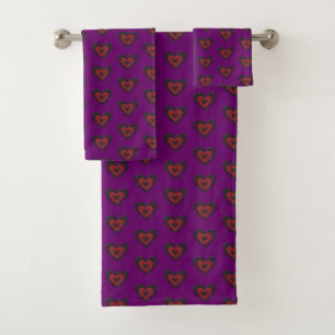 Gothic Melting Love Heart Toalhas Patternadas