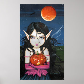 Gótica Fada Arte Halloween Poster