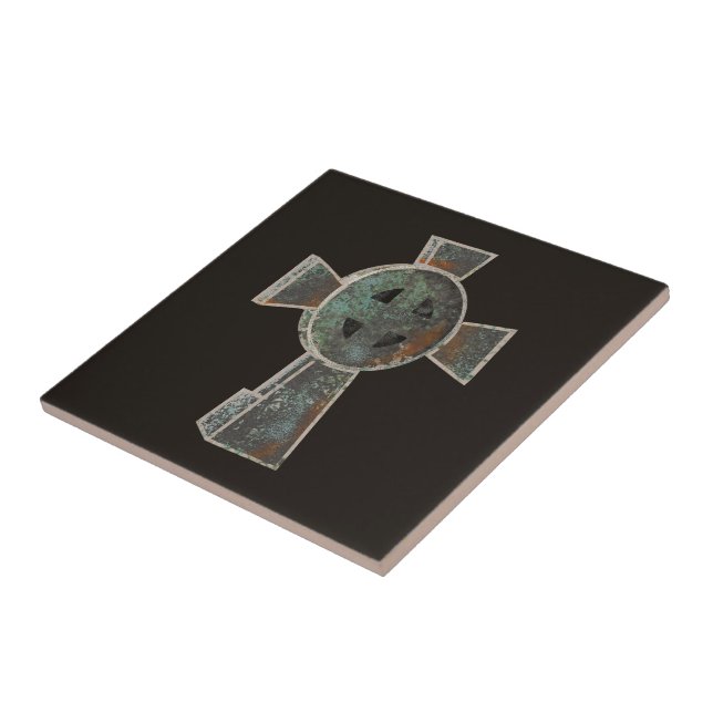 Gótica Halloween Graveyard Headstone Cross Drake (Lateral)