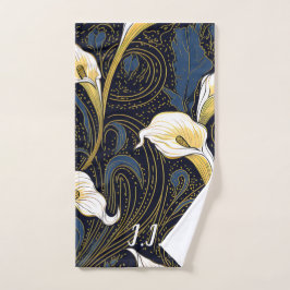 Gótica Lily Floral Monograma Toalha Pickleball