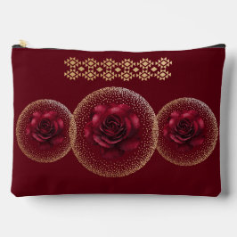 Gótica Rosa Vermelha & Dourada Personalizada 