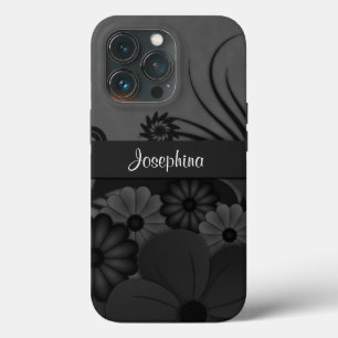 Gótico Black Hibiscus Floral ipod touch 5G Caso