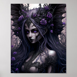 Gótico Fada Dark Fantasy Art Poster