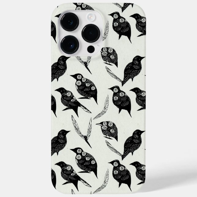 Gótico Grunge Black Raven iPhone / iPad case (Verso)
