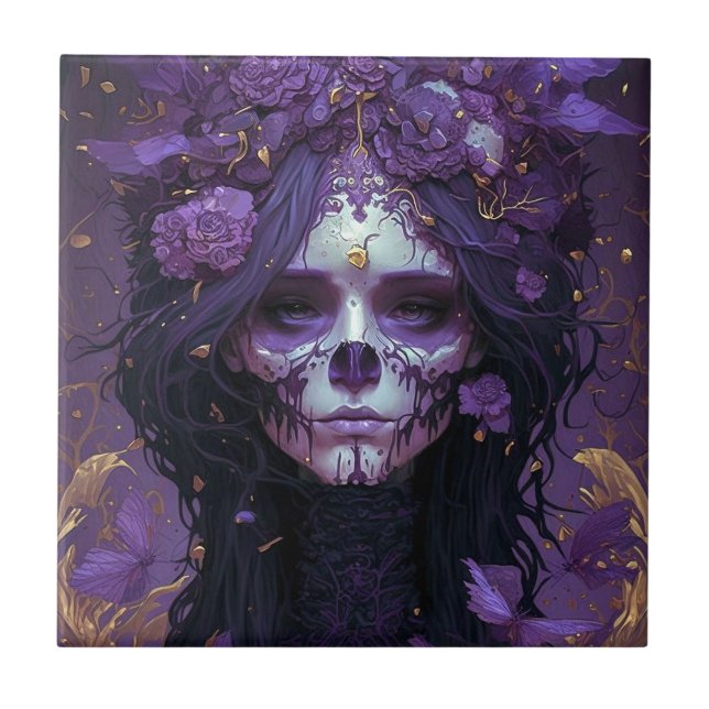 Gótico Skull Woman Dark Fantasy Art (Frente)
