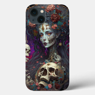 Gótico Skull Zombie Mulher Gótica