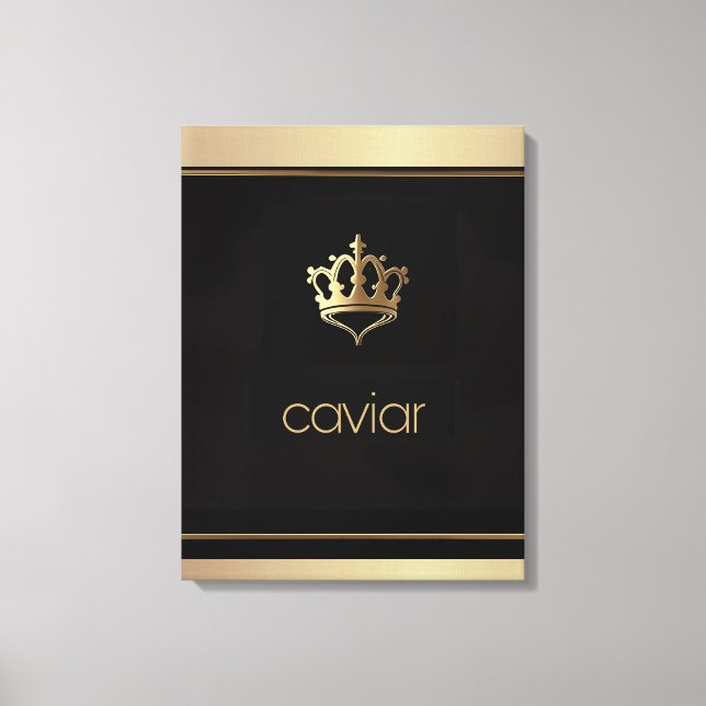 Gourmet Art/Royal Caviar/Stretch Canvas Print (Frente)