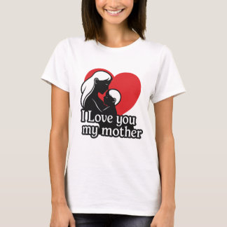GOZZAL – Camiseta "Eu Amo Você Minha Mãe" – Unisex