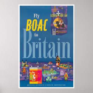 Grã-Bretanha Arte de Impressão Cartaz de Viagem Br