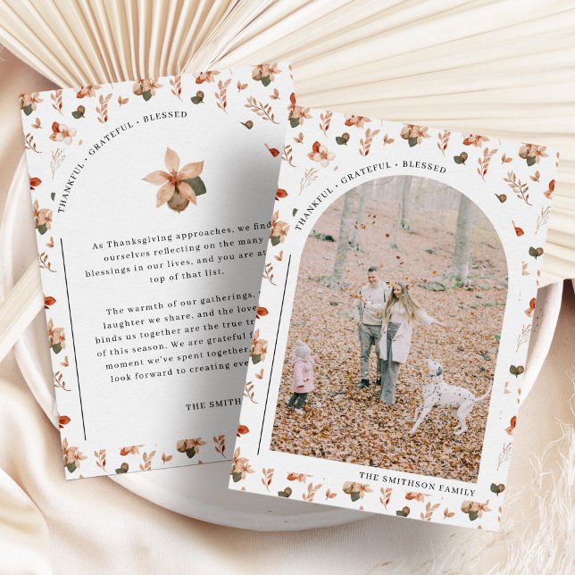 Graças Grata Cartão com fotos de Ação de Graças Ab (Criador carregado)