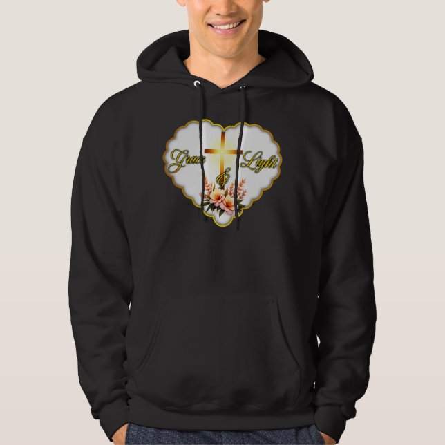 Grace and Light – Christian Easter - moletom (Frente)