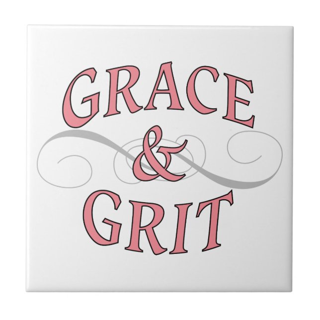 Grace & Grit em rosa e Cinza (Frente)