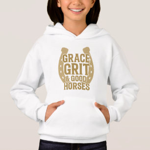 Grace, Grit & Good Horses Blusão de Western Girls