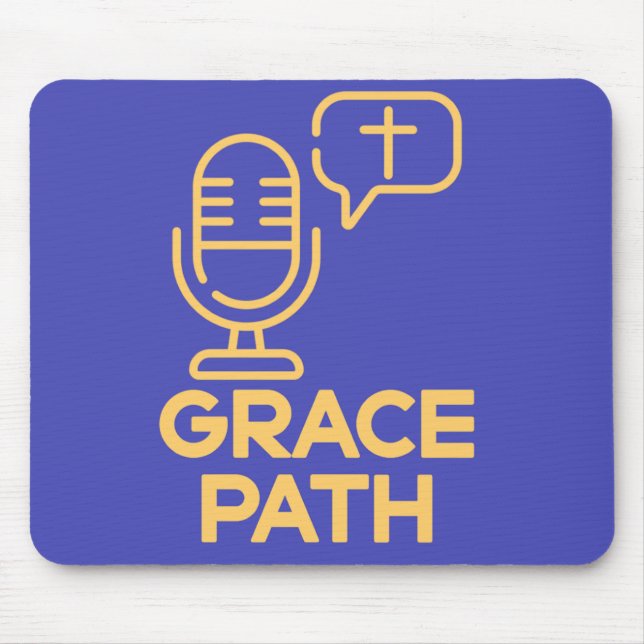 Grace Path 🎙️ ✝️ Mouse Pad (Frente)