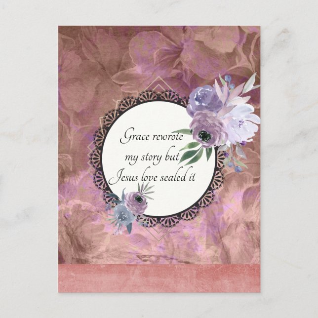 Grace Reescreveu minha estória - Cartão postal de  (Frente)