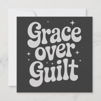 Grace sobre Guilt Flat Card