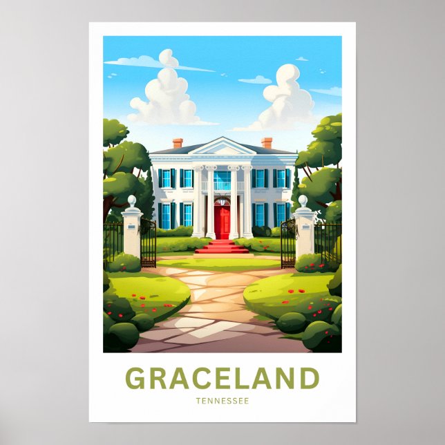 Graceland Tennessee Islands Viagem Impressão (Frente)