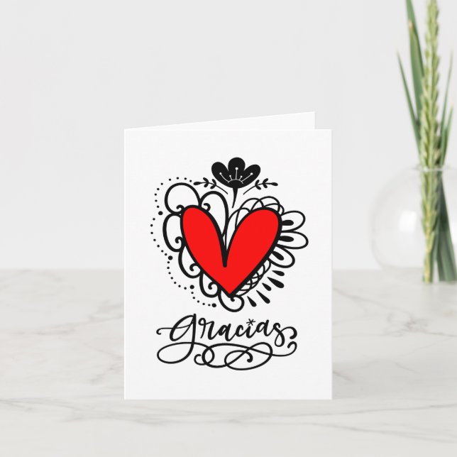 Gracias (de todo Corazón) Cartões de Nota (Frente)