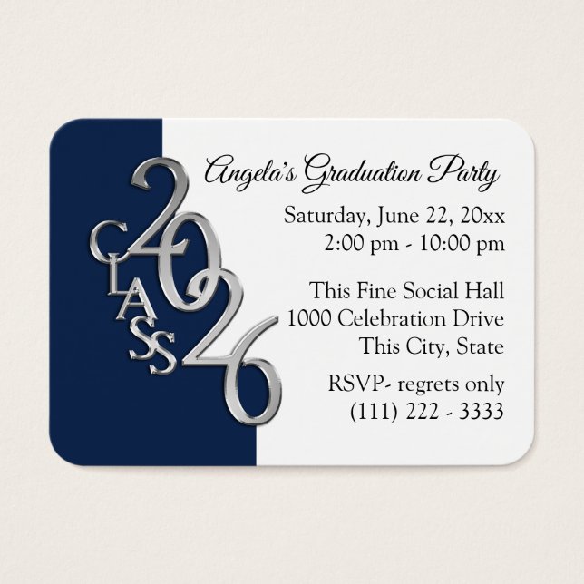 Grad Party Mini Pocket Photo Insert Card 2026 (Frente)
