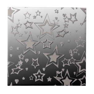 Gradação de natal brilhando estrelas de confete