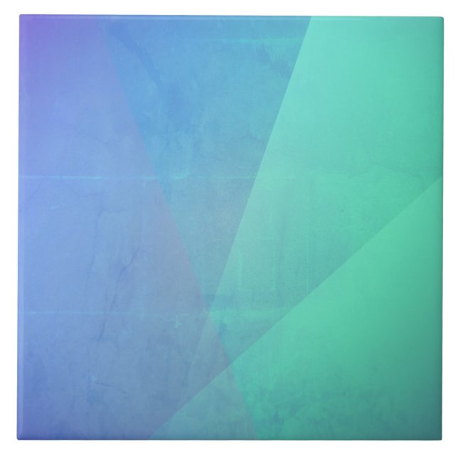 Gradação Geométrica Azul Moderno de Aqua e Turques (Frente)