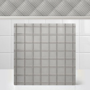 Grade de Titânio Industrial Metálico Prata Moderno