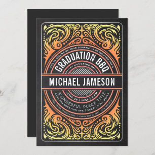 Grade & fogo dos convites de festas do CHURRASCO