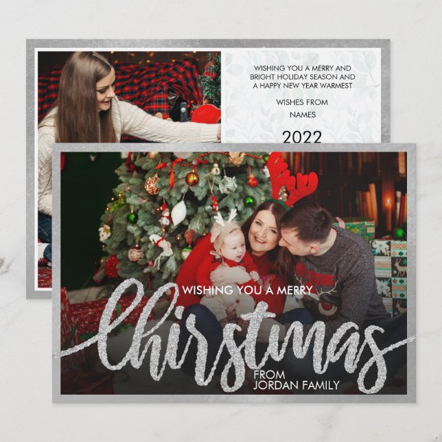 Grade Quatro Foto em Grid 4 Foto Colagem Convite d (Frente/Verso)