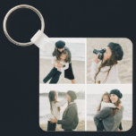 Grade Simples De Quatro Chaveiro de Fotografias Pe<br><div class="desc">Mantenha suas chaves seguras e espetaculares com um chaveiro personalizado. Concebido por Berry Berry Sweet,  moderno Stationery e presentes personalizados. Visite nosso site em www.berryberrysweet.com para ver nossas linhas de produtos de cheio.</div>