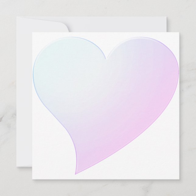 Gradiente azul-claro-claro-claro, grande cartão ca (Frente)