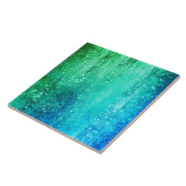 Gradiente azul-esverdeado de vidro oceânico