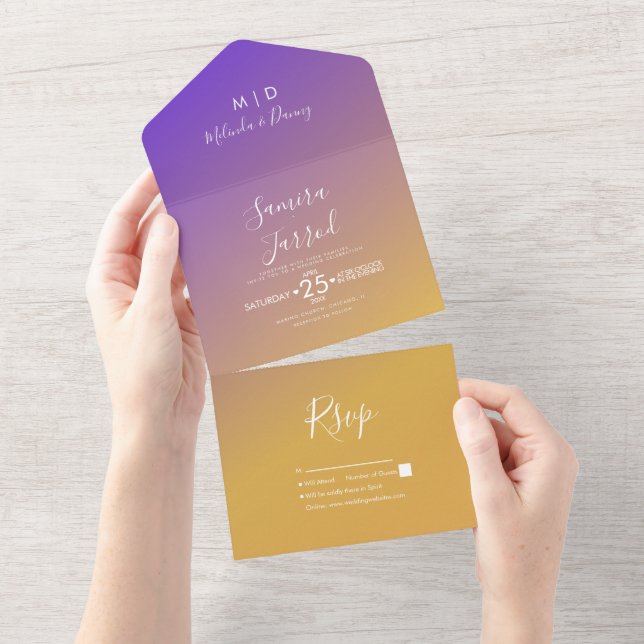 Gradiente Casamento Amarelo Roxo  (Tearaway)