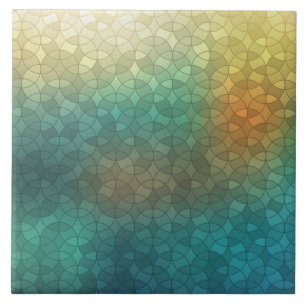 Gradiente círculos verdes amarelos padrão geométri