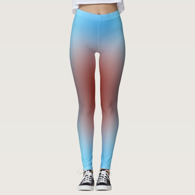 gradiente de forma livre em legging extra pequeno (Frente)