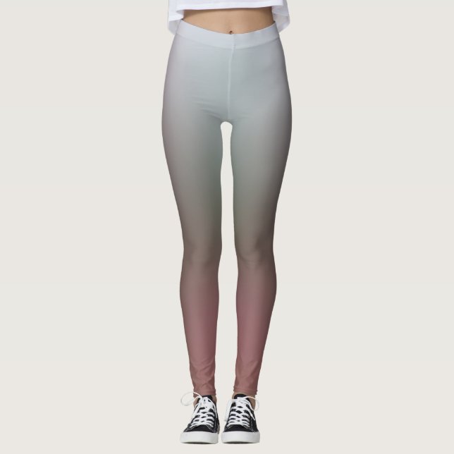 gradiente de forma livre em leggings (Frente)