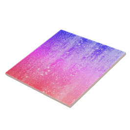 Gradiente de vidro oceânico rosa-azul