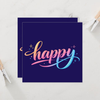 Gradiente Pastel Vibrante Tipografia FELIZ - Moder