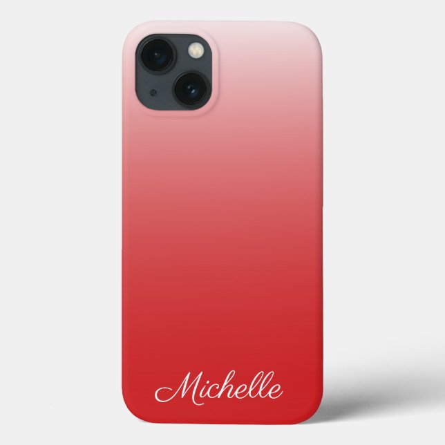 Gradiente personalizado vermelho mbre Case-Mate iP (Verso)