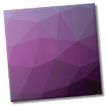 Gradiente Roxo Geométrico Moderno<br><div class="desc">Na moda moderno, azulejo de cerâmica de Gradiente Roxo de Mouro Geométrico. Este interessante padrão bloqueado por cores apresenta diferentes tons de roxo e tem um efeito ombre ou gradiente também. Quer queiras usar este azulejo como uma pequena porta copos ou trivit para uma bebida ou prato... ou queres ficar...</div>