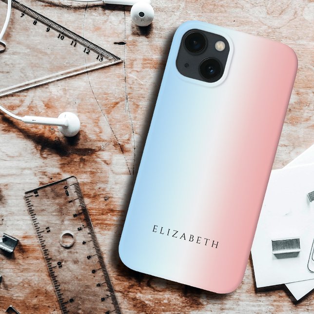 Gradiente Simples Branco Cor-de-rosa Azul Cinza Mo (Criador carregado)