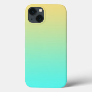 Gradiente Simples Pastel Amarelo Turquesa