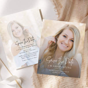 Graduação 2025 Salve o Anúncio de Foto de Data