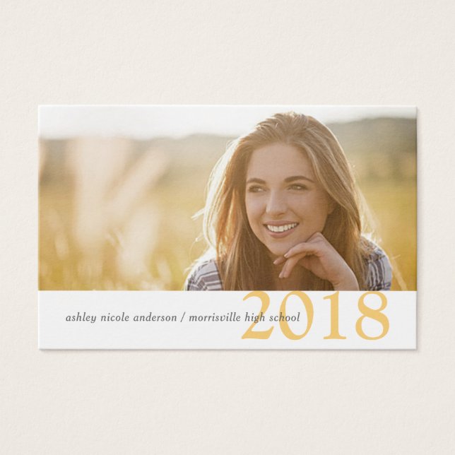 Graduação Cartões Classe Moderna do Ano (Frente)