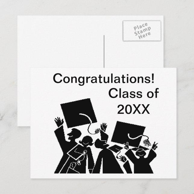 Graduação Classe de Cartão Postal 20XX (Frente/Verso)