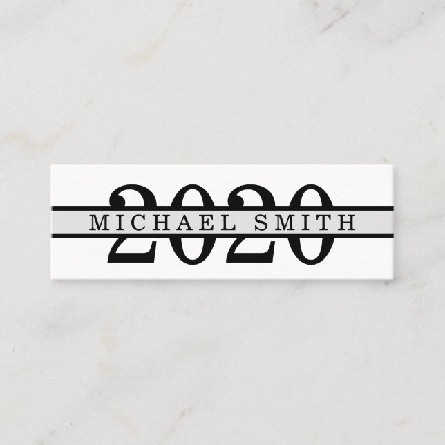 Graduação da placa de inserção clássica minimalist (Frente)