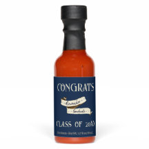 Graduação de Apelido Elegante Legal Azul do Marinh